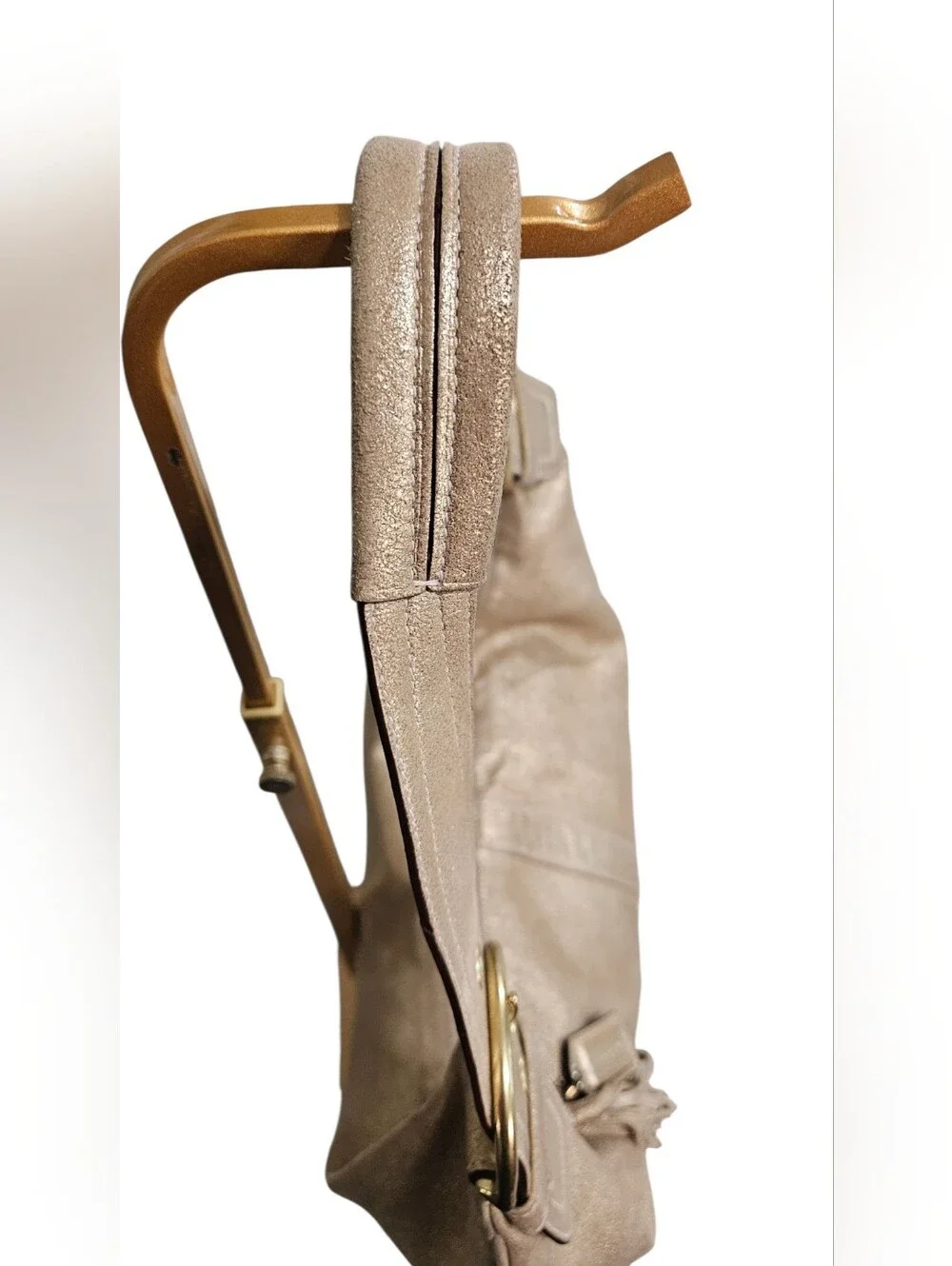 Coach Soho 2005 Limited Edition Metallic Goat Suede Hobo W/Legacy Kisslock